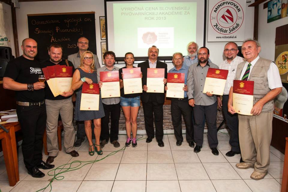 Výročná cena Slovenskej pivovarníckej akadémie za rok 2013